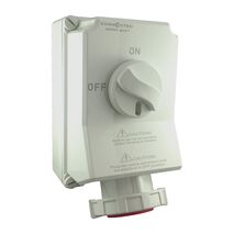 Combination Switched Socket Outlet Interlock 5 Pin 400V 63A IP67