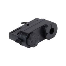 TRAK 3 Circuit Track Adaptor for Use with 240V Track Lighting Black