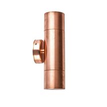 Round Up/Down Pillar Light Solid Copper IP65