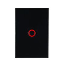 Electronic Time Delay Switch With Red LED Indicator Black Plate