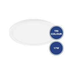 17W Ultrathin Oyster Light Tricolour IP54 Dimmable White