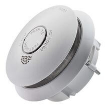 Photoelectric Smoke Alarm Flush Mount Dual Power, 240V AC Mains Power With + 10 Year Lithium Battery