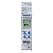 Theben Time Switch, Digital 240VAC, 1 Channel, 1 Module, Din Mount with Power Reserve