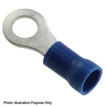 3.7mm Insulated Terminals Ring Blue (pack of 100)