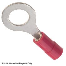 4mm Insulated Terminals Ring Red (pack of 100)