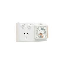 Clipsal TC15/24 Single Switch Socket Outlet 250V 10A 24 Hour Timer Control White Electric