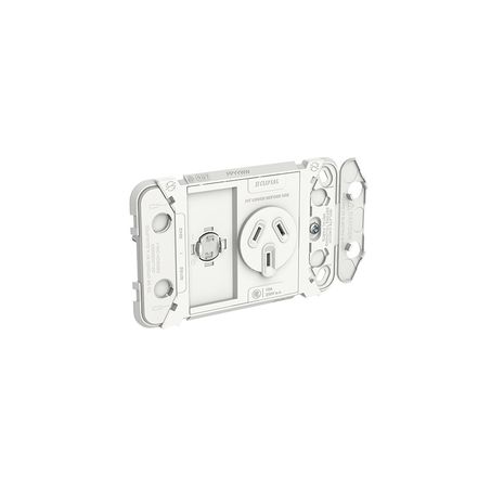 Clipsal 3015G Iconic - Single Switch Socket Outlet Grid Horizontal Mount 250V 10A