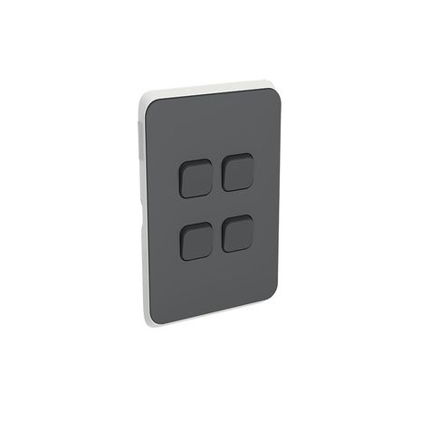 Clipsal 3044C-AN Iconic - Skin Switch Plate Cover 4 Gang Vertical/horizontal Mount