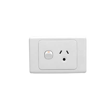 Clipsal 2015L Single Switch Socket Outlet 250V 10A Round Earth Pin For Lighting