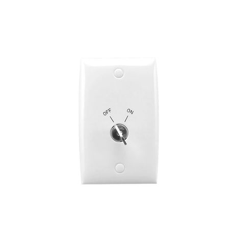 Clipsal 31VK1CK Switch 1 Gang 1-way 250vac 20A Standard Series Key Operated White Electric