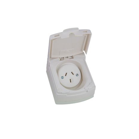 Clipsal 415VF Single Socket Outlet 250vac 10A Weather Proof