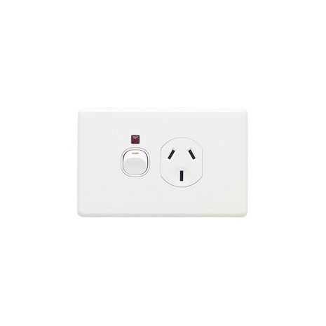 Clipsal C2015N Single Switch Socket Outlet Classic 250V 10A Indicator