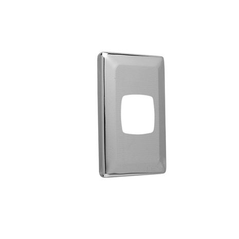 Clipsal P2001M Flush Plate Cover 1 Gang Metal Finish Standard Size