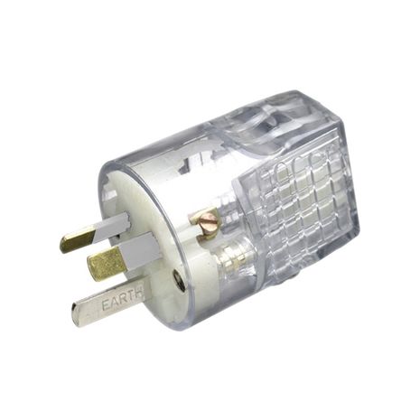 Clipsal 1439SHD Quick Connect Plug Straight 3 Pin 10A 250V Transparent