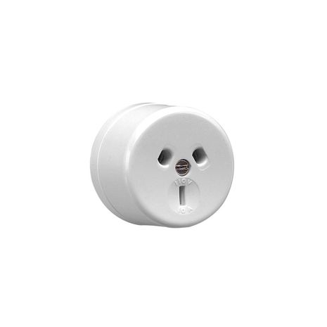 Clipsal 412/110 Single Socket Outlet 110vac 10A 3 Pin Surface Mount White Electric
