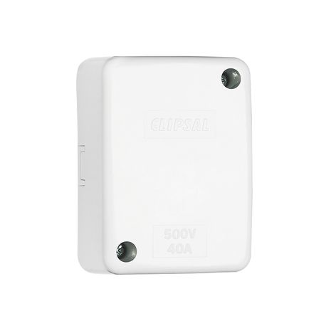Clipsal 554C4 Junction Box Giant 45x86x58mm Clip On Lid 1 Earth 3 Active Connector White Electric