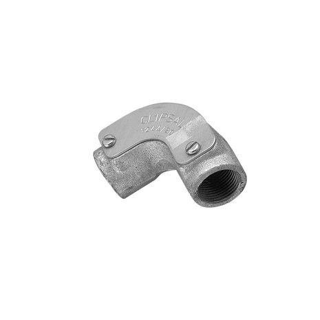 Clipsal 1244/20 Inspection Elbow 90deg Galvanised Cast Iron M20x1.5