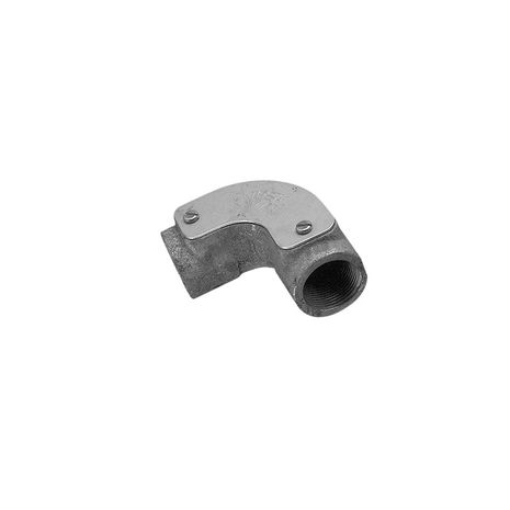 Clipsal 1244/25 Inspection Elbow 90deg Galvanised Cast Iron M25x1.5