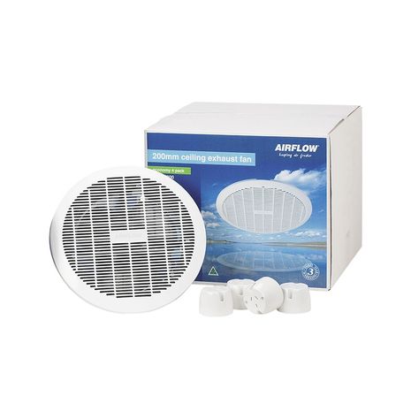 Clipsal 4XCE200 Ceiling Exhaust Fan Axial 200mm 4 Pack