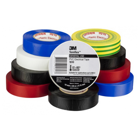 10 Pack 3M Rainbow Electrical Tape