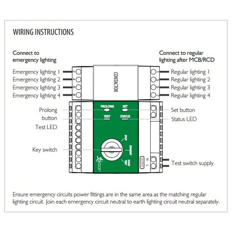 Emergency Test Switch wiring