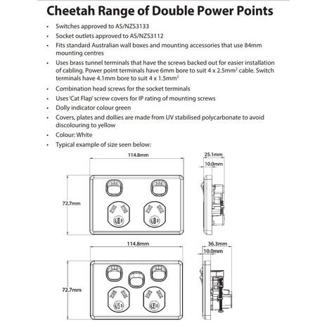 TRADER Semi Slim Cheetah Series power points