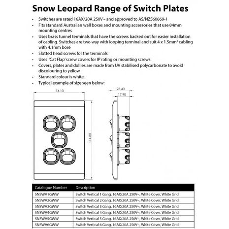 TRADER Snow Leopard Series Switch