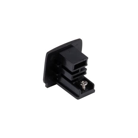 TRAK 3 Circuit Track Dead End For Use With 240v Track Lighting Black