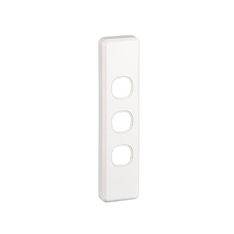 Clipsal C2033 Switch Grid Plate And Cover 3 Gang Architrave
