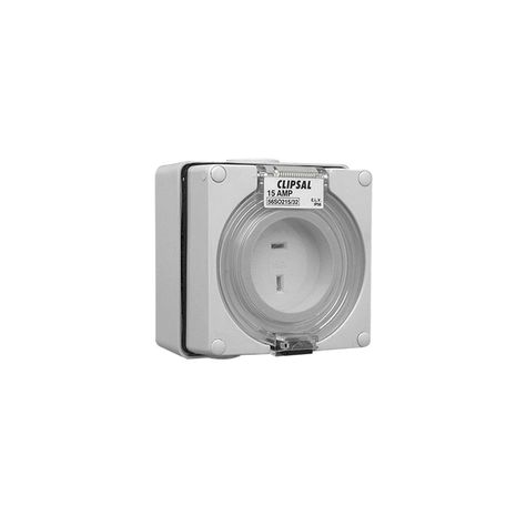 Surface Sockets Outlets  - IP66 32V 15A - Extra Low Voltage 2 Pin Polarised Grey