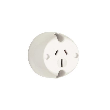 Clipsal 413/15 Single Socket Outlet 250vac 15A 3 Pin Surface Mount