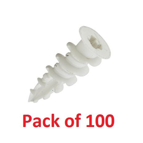 Plasterboard Nylon Anchor (Pack of 100)