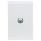 CLIPSAL Saturn Push-Button One Gang Switch (Pure White) With LED Indicator