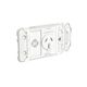 Clipsal 3015/15G Iconic - Single Switch Socket Outlet Grid Horizontal Mount 250V 15A