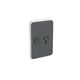 Clipsal 3015VC-AN Iconic - Skin Socket Outlet Cover Vertical Mount For Single Switched Socket
