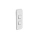 Clipsal 3042AC-CY Iconic - Skin Switch Plate Cover 2 Gang Architrave