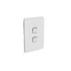 Clipsal 3042C-CY Iconic - Skin Switch Plate Cover 2 Gang Vertical/horizontal Mount
