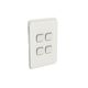 Clipsal 3044C-WY Iconic - Skin Switch Plate Cover 4 Gang Vertical/horizontal Mount