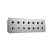 Clipsal 14/30/7 Switch Plate 14 Gang Stainless Steel 2 Rows Of 7 White Electric