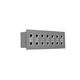 Clipsal 14/30L7 Labelled Switch Plate 14 Gang Stainless Steel 2 Rows Of 7