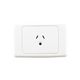 Clipsal 2010L Automatic Single Socket Outlet 250vac 10A Round Earth Pin