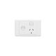 Clipsal 2015XPID Single Switch Socket Outlet 250V 10A Removable Plug Identi?cation