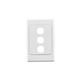 Clipsal 2033VH Flush Surround And Grid Plate 3 Gang Vertical/horizontal Mount Standard Size With 30 Series Aperture