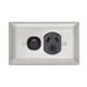 Clipsal A15A Single Switch Socket Outlet 250V 10A A Style Deep Curved Plate