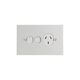 Clipsal BSL15XA Single Switch Socket Outlet 250V 10V Bsl Style Removable Extra Switch
