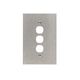Clipsal BSL33VH Switch Grid Plate And Cover 3 Gang Bsl Style Less Mechanism Over Size