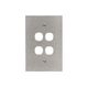 Clipsal BSL34VH Switch Grid Plate And Cover 4 Gang Bsl Style Less Mechanism Over Size