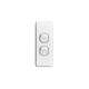 Clipsal C2032A Flush Switch 2 Gang 250VAC 10A Classic C2000 Series Architrave