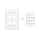 Clipsal C2034VI Switch Grid Plate And Cover 4 Gang Vertical Mount