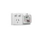 Clipsal TC15/15/7D Single Switch Socket Outlet 250V 15A 7 Day Timer Control White Electric